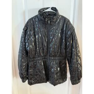 DKNY Puffer Jacket Nylon Animal‎ Print Size M New With Tag
